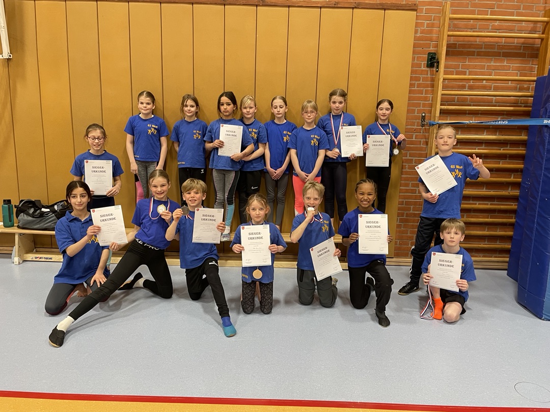 Kreisbestenwettkämpfe Turnen – Dritter Platz für unsere Schule!